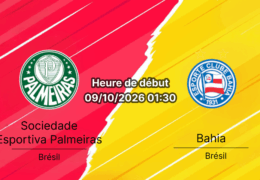 Pronostic Palmeiras Bahia — Allianz Parque, Brasileirão Série A Rodada 29, 9 octobre 2026