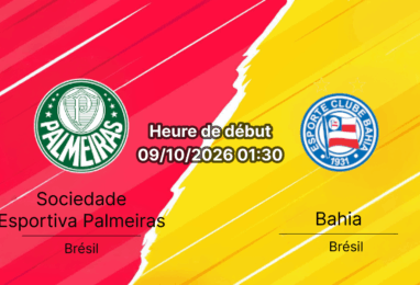 Pronostic Palmeiras Bahia — Allianz Parque, Brasileirão Série A Rodada 29, 9 octobre 2026