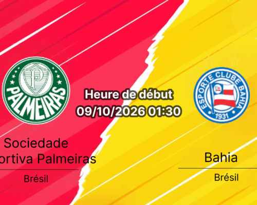 Pronostic Palmeiras Bahia — Allianz Parque, Brasileirão Série A Rodada 29, 9 octobre 2026