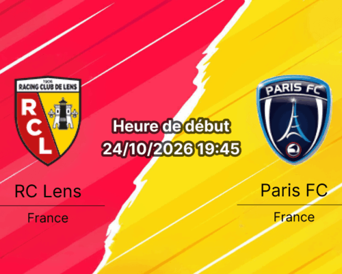 Pronostic RC Lens Paris FC – Stade Bollaert-Delelis, Ligue 1 Journée 8, 24 octobre 2026, Lens