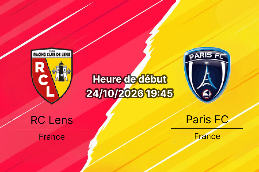 Pronostic RC Lens Paris FC – Stade Bollaert-Delelis, Ligue 1 Journée 8, 24 octobre 2026, Lens