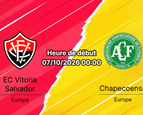 Pronostic Vitória Chapecoense — Estádio Manoel Barradas (Barradão) Salvador Bahia, Série A Brasileira Rodada 29, 7 octobre 2026