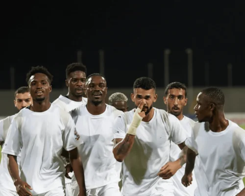 Issa Diakité à l’entraînement avec Dubai United