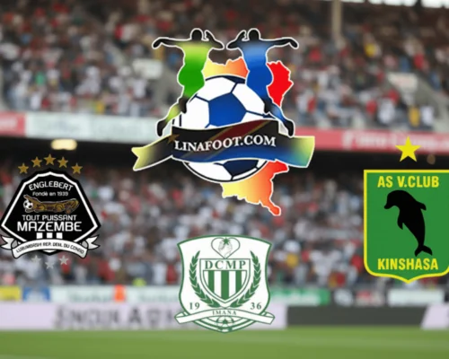 Supporters congolais assistant au match d’ouverture de la LINAFOOT 2025‑2026 dans une ambiance festive