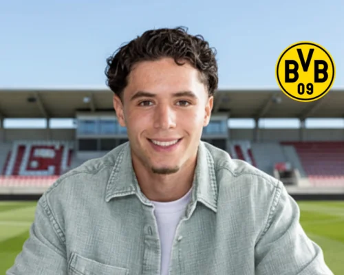 Soufiane El‑Faouzi, milieu de Schalke 04, suivi par le Borussia Dortmund.