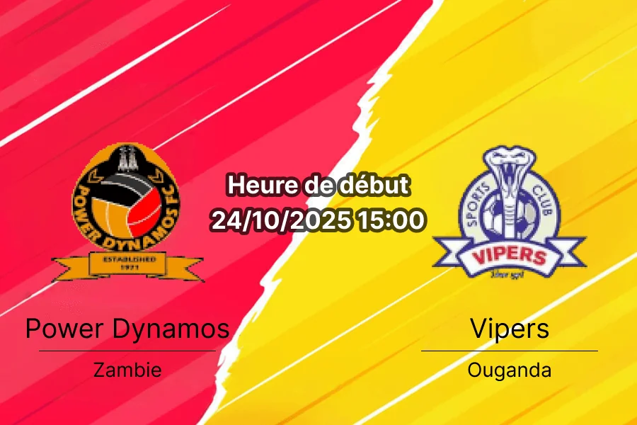 Pronostic Power Dynamos – Vipers, match retour Ligue des champions CAF à Ndola