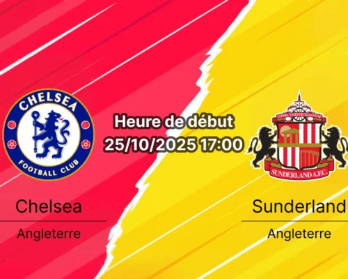 Pronostic Chelsea – Sunderland : les Blues cherchent à prolonger leur série victorieuse