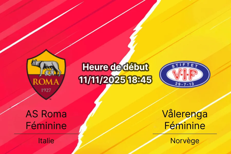 Couverture de l'analyse du pronostic entre AS Roma et Vålerenga.