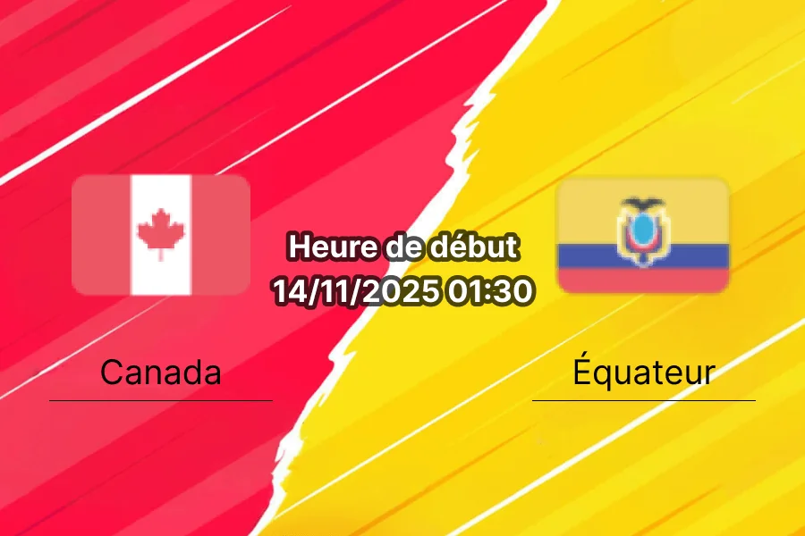 Couverture de l'article sur le pronostic Canada vs Équateur.