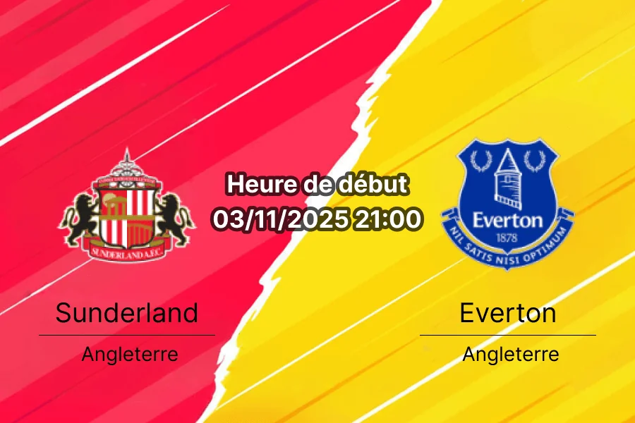 Pronostic Sunderland Everton: Analyse du match de Premier League
