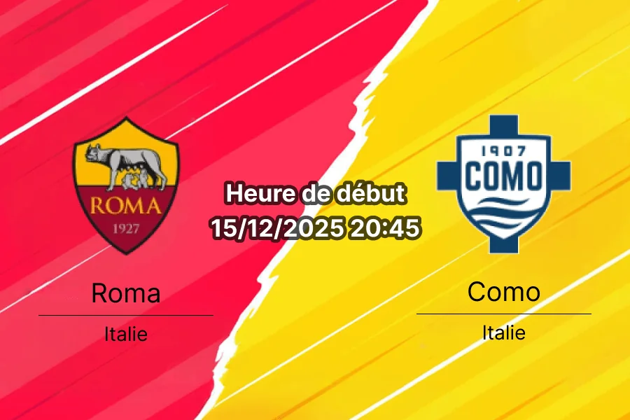 Couverture du pronostic pour Roma contre Como à l'Olimpico.