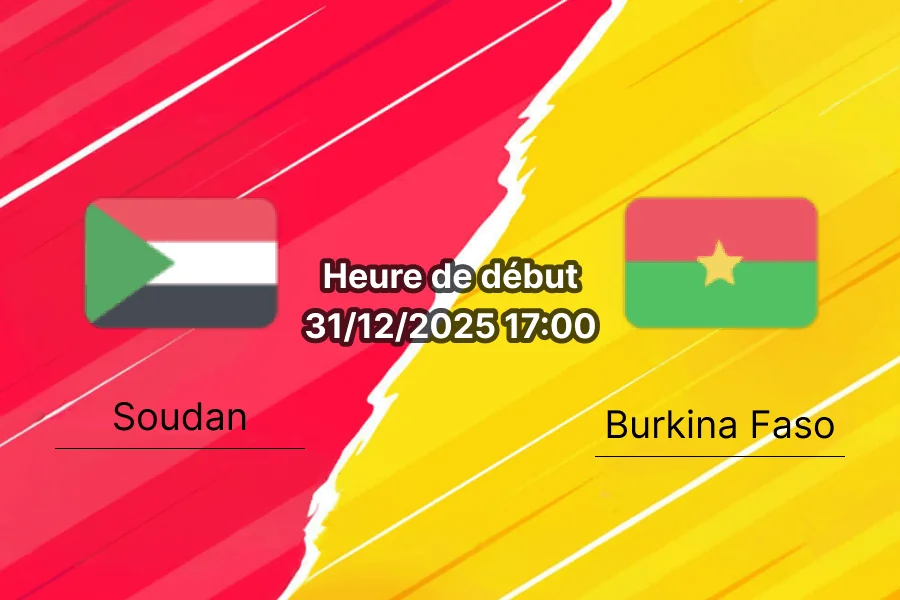 Couverture pronostic Soudan – Burkina Faso, CAN Groupe E