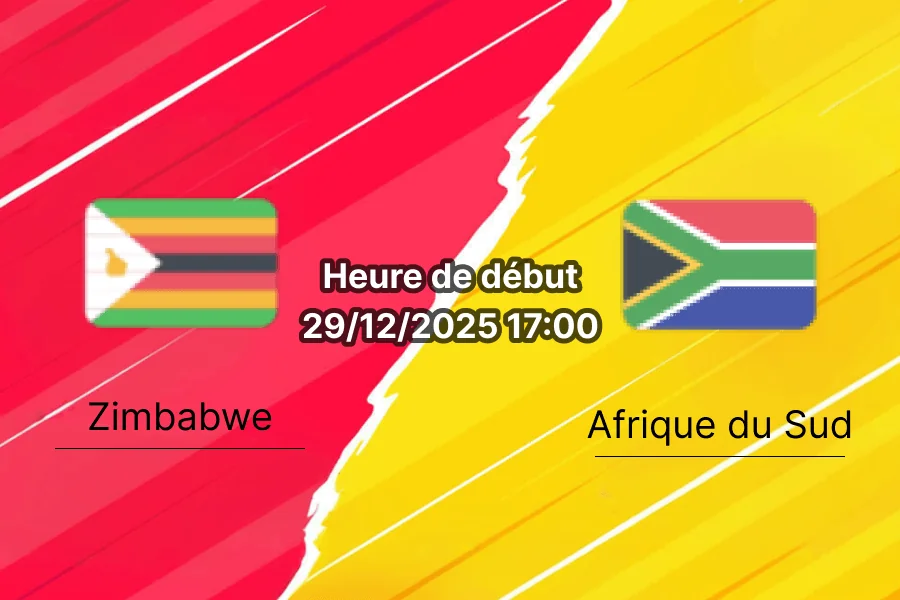 Couverture pronostic Zimbabwe – Afrique du Sud, Groupe B CAN