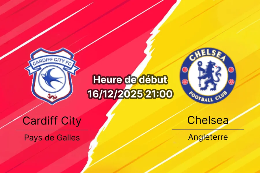 Couverture du match Cardiff City — Chelsea, ambiance festive.