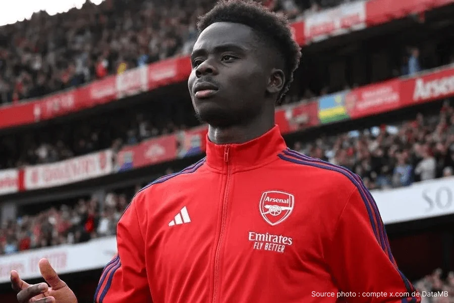 Bukayo Saka 105 actions décisives Arsenal