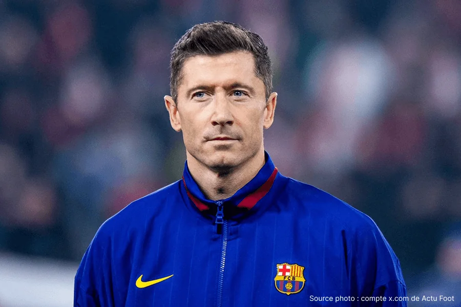 Robert Lewandowski célèbre égalisation 48e minute Barcelone Copenhague Ligue Champions Camp Nou
