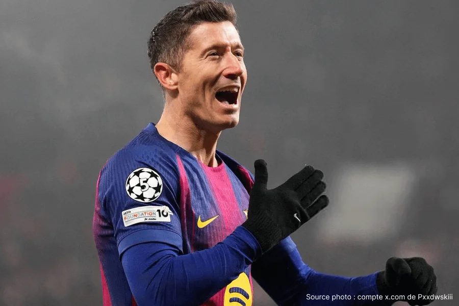 Célébration joueurs FC Barcelone victoire 4-1 Copenhague qualification huitièmes phase ligue 