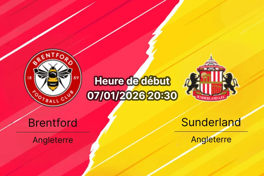 Couverture pronostic Brentford – Sunderland, Premier League J21