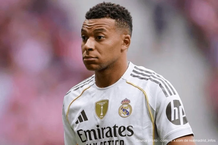 Kylian Mbappé blessé genou gauche Real Madrid absence février 2026