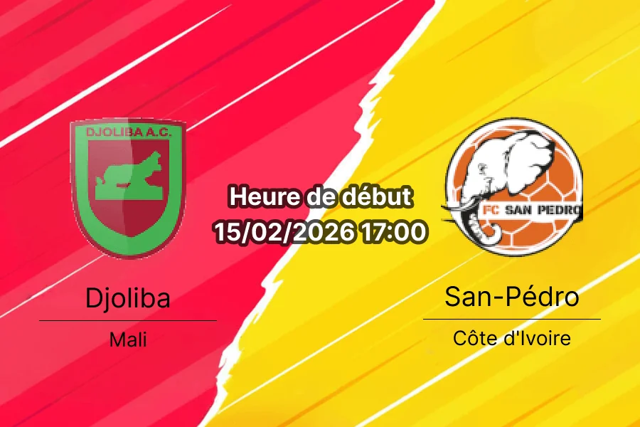 Pronostic Djoliba AC Bamako vs San-Pédro CAF Confederation Cup 15 février 2026 Stade 26 Mars