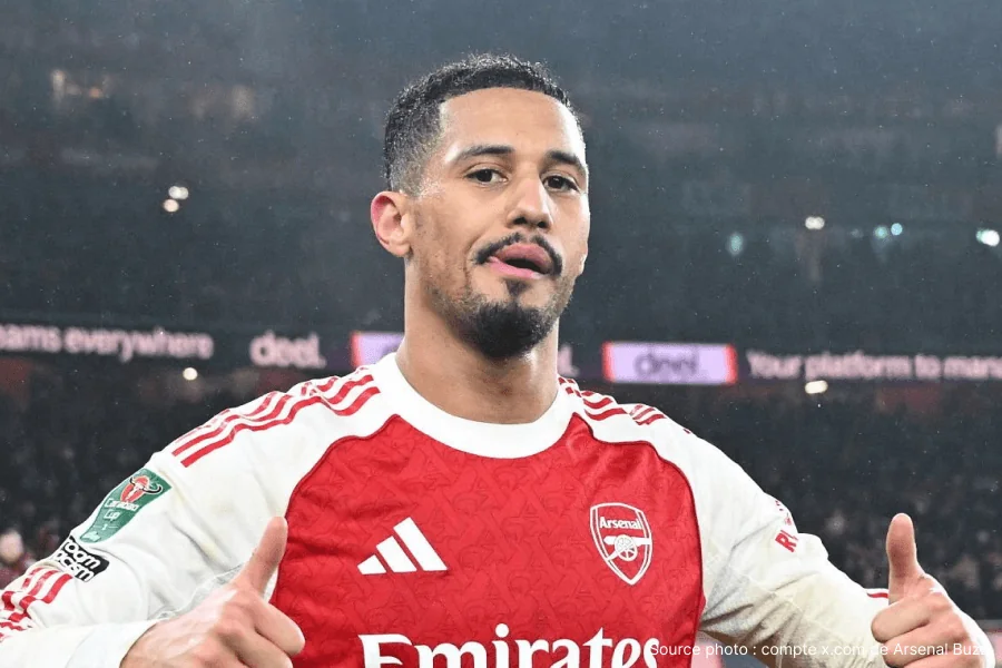 Saliba entraînement Sobha Realty Training Centre Arsenal cette semaine