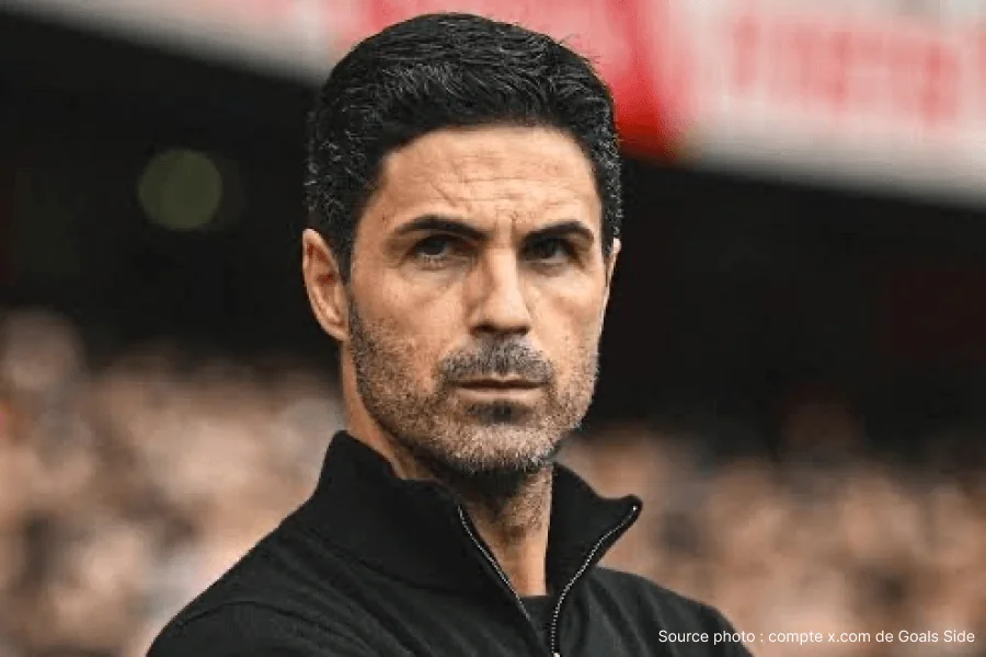 Mikel Arteta entraîneur Arsenal en conférence de presse mars 2026