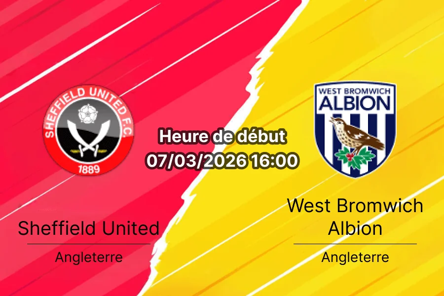 Pronostic Sheffield United vs West Brom Championship 7 mars 2026 Bramall Lane