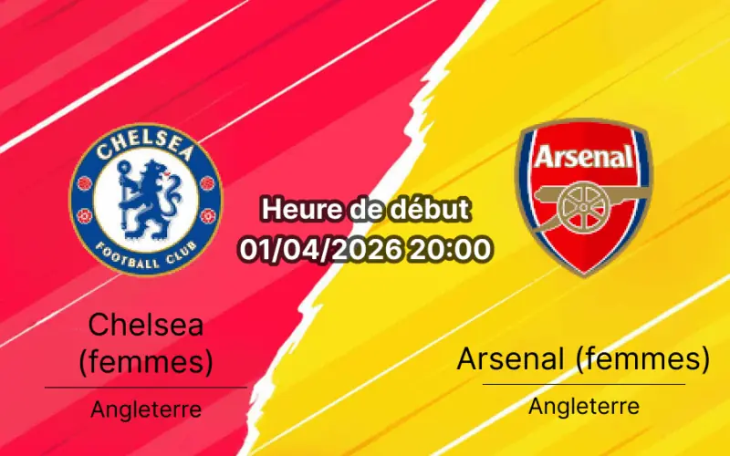 Pronostic Chelsea Women vs Arsenal LFC quart finale retour UWCL Stamford Bridge 1 avril 2026 bookmakers RDC Congo