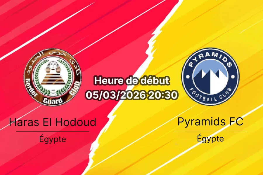 Pronostic Haras El Hodoud vs Pyramids FC Egyptian Premier League 5 mars 2026 bookmakers RDC