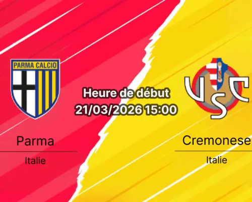 Pronostic Parma vs Cremonese Serie A journée 30 samedi 21 mars 2026 Tardini analyse cotes bookmakers RDC Congo