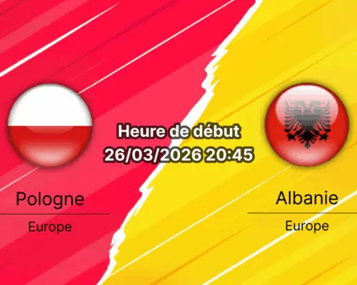 Pronostic Pologne Albanie barrage qualification Coupe du Monde 2026 UEFA Varsovie Bookmakers RDC