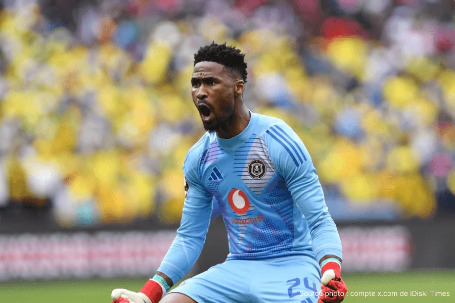 Sipho Chaine gardien Orlando Pirates arrêt record clean sheets Betway Premiership 2026
