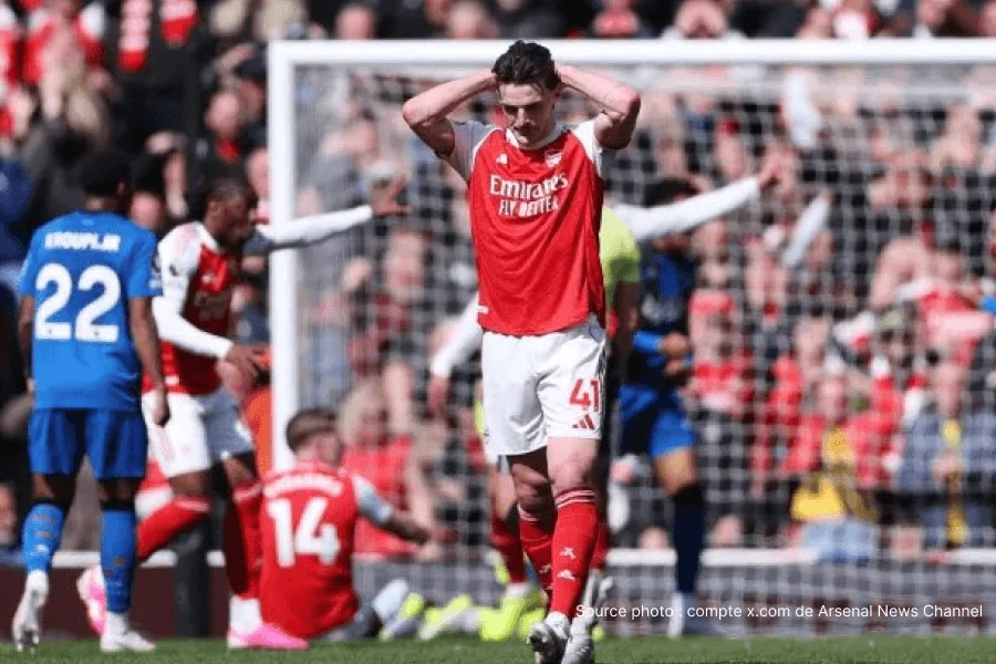 Declan Rice Arsenal milieu doute Sporting CP Emirates retour 2026