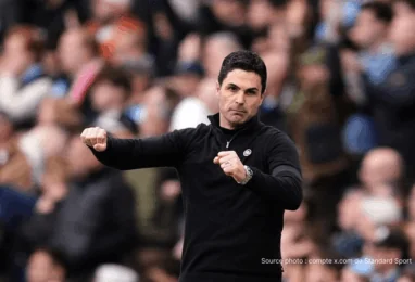 Mikel Arteta en conférence de presse à Colney avant Arsenal Newcastle Premier League 2026