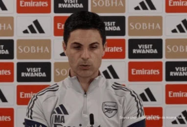 Mikel Arteta conférence de presse Arsenal pression titre Premier League
