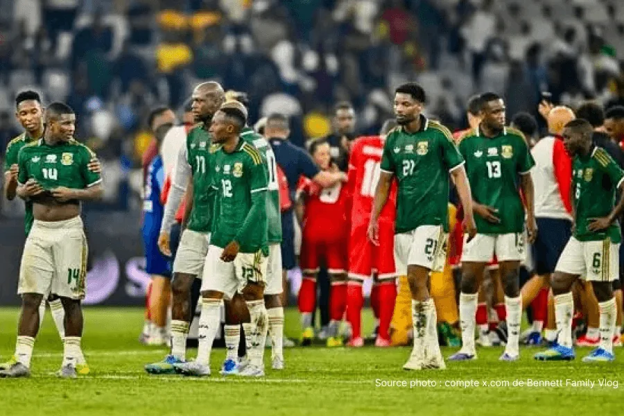 Bafana Bafana célèbrent qualification Mondial 2026 victoire Rwanda Mbombela Stadium
