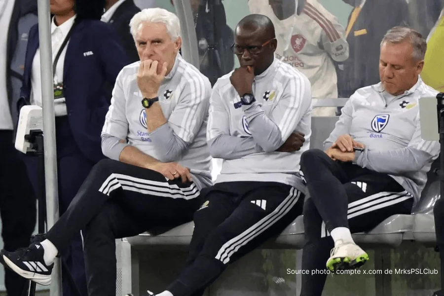 Hugo Broos sélectionneur Bafana Bafana liste finale squad Mondial 2026