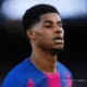 Marcus Rashford maillot Barcelone but célébration Liga 2026