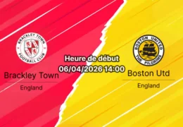 Notre pronostic expert Brackley vs Boston, 42e journée National League. Stats, cotes et paris recommandés. Découvrez notre analyse complète.