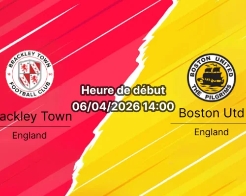 Notre pronostic expert Brackley vs Boston, 42e journée National League. Stats, cotes et paris recommandés. Découvrez notre analyse complète.