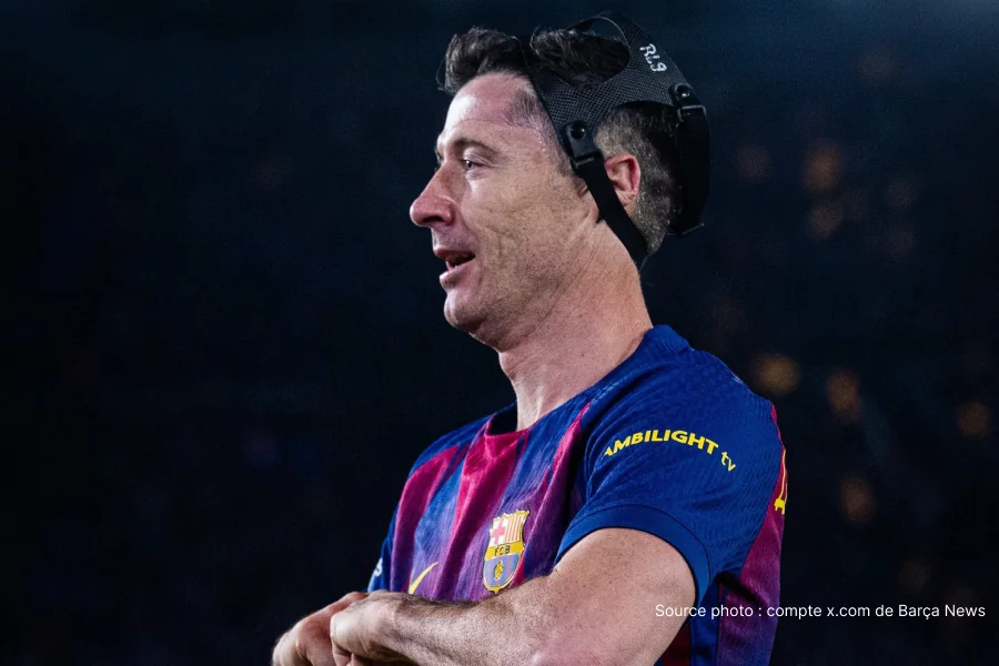 Robert Lewandowski FC Barcelone entraînement focalisé après retraite internationale 2026