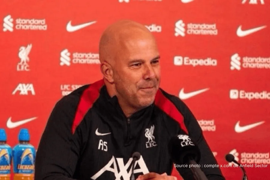 Arne Slot conférence de presse Liverpool mercato attaquant été 2026