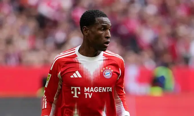 Nicolas Jackson attaquant sénégalais du Bayern Munich célébrant un but en Bundesliga saison 2025-26