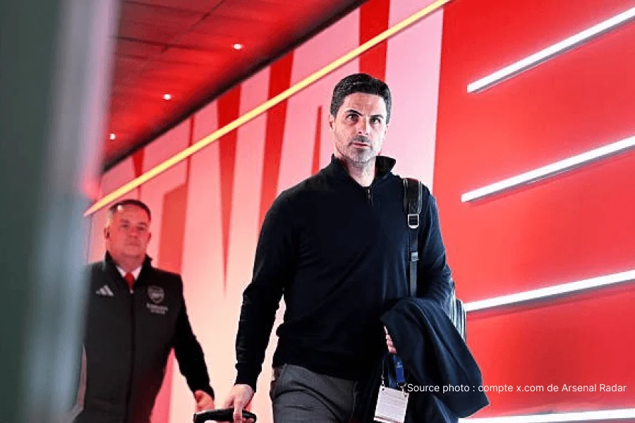 Arsenal joueurs entraînement Sobha Realty Centre absences Saka Rice avril 2026