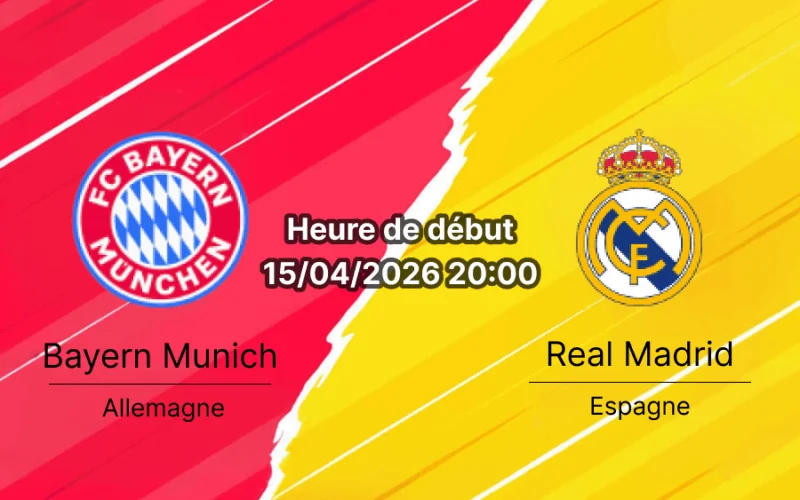 Pronostic Bayern Munich vs Real Madrid Ligue des Champions quart de finale retour 2026 – Allianz Arena Munich