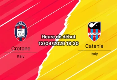 Pronostic Crotone – Catania : duel calabrais, le dauphin dans le piège ?