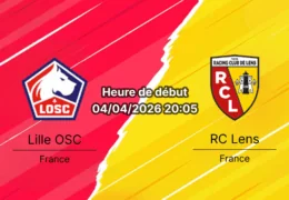Pronostic Lille vs RC Lens Ligue 1 journée 28 Derby du Nord 4 avril 2026 Stade Pierre-Mauroy bookmakers-rdc