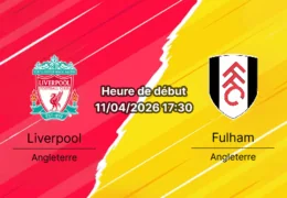 Pronostic Liverpool vs Fulham - Premier League 32e journée 11 avril 2026 17h30 - Anfield Liverpool - Analyse tactique blessés Alisson Mamardashvili et cotes par Didier Lohe sur Bookmakers-RDC