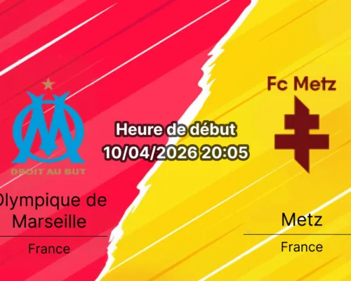 Pronostic Olympique de Marseille vs FC Metz – Journée 29 Ligue 1 McDonald's 10 avril 2026, Stade Vélodrome, Marseille