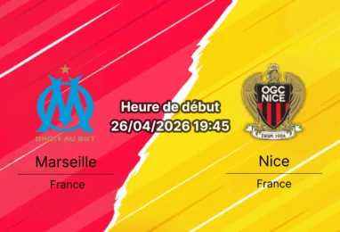 Pronostic Olympique de Marseille vs OGC Nice – Ligue 1 McDonald's journée 31, 26 avril 2026 – Orange Vélodrome Marseille – Analyse, cotes et paris sur bookmakers-rdc.com